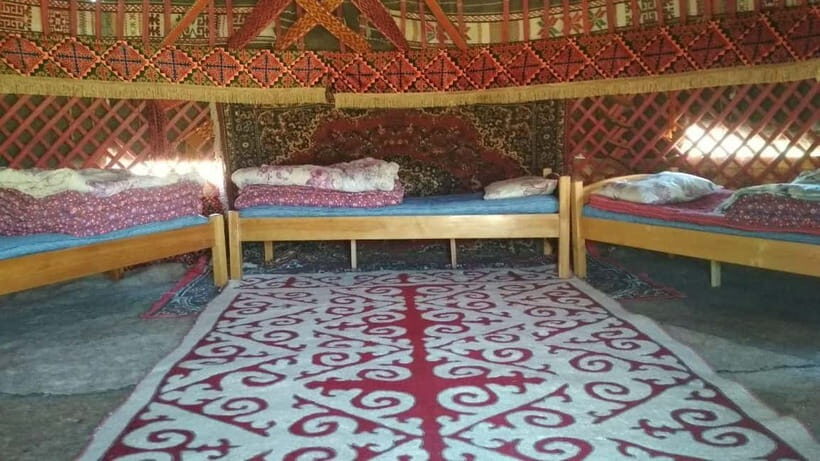 Desert Adventure from Samarkand: Yurt Camp & Aydarkul Escape - Yurt camp night: dinner, fire music, and Kazakh folk songs