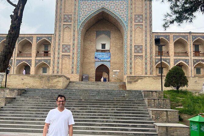 With John Private Tashkent city & Food tour - WWII-era architecture outside: when you only need the viewpoint